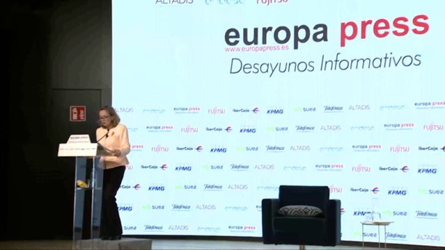 Nadia Calviño participa en un Desayuno Informativo de Europa Press