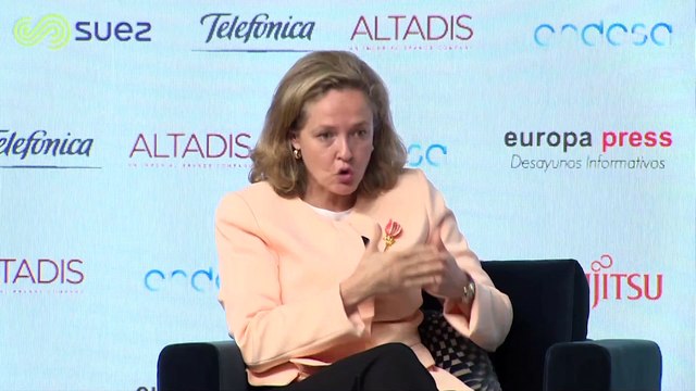 Nadia Calviño participa en un Desayuno Informativo de Europa Press