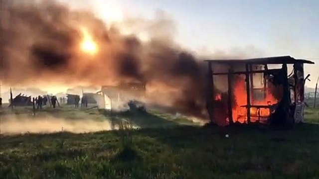 Violento desalojo en tierras tomadas de Argentina