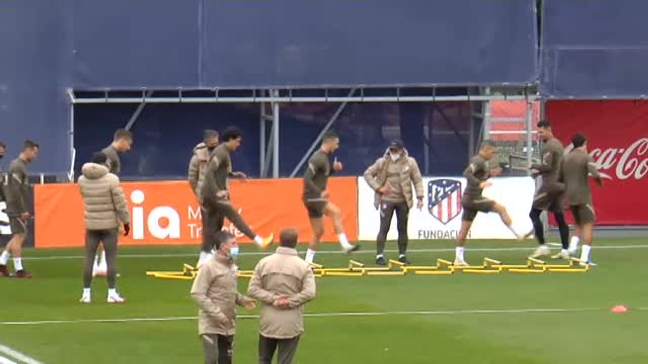 El Atlético prepara su encuentro ante el Osasuna con una mermada plantilla