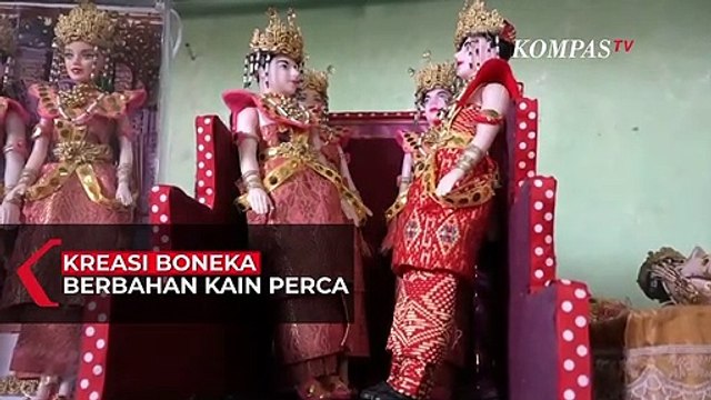 Kreasi Boneka Berbahan Kain Perca Songket dari Palembang