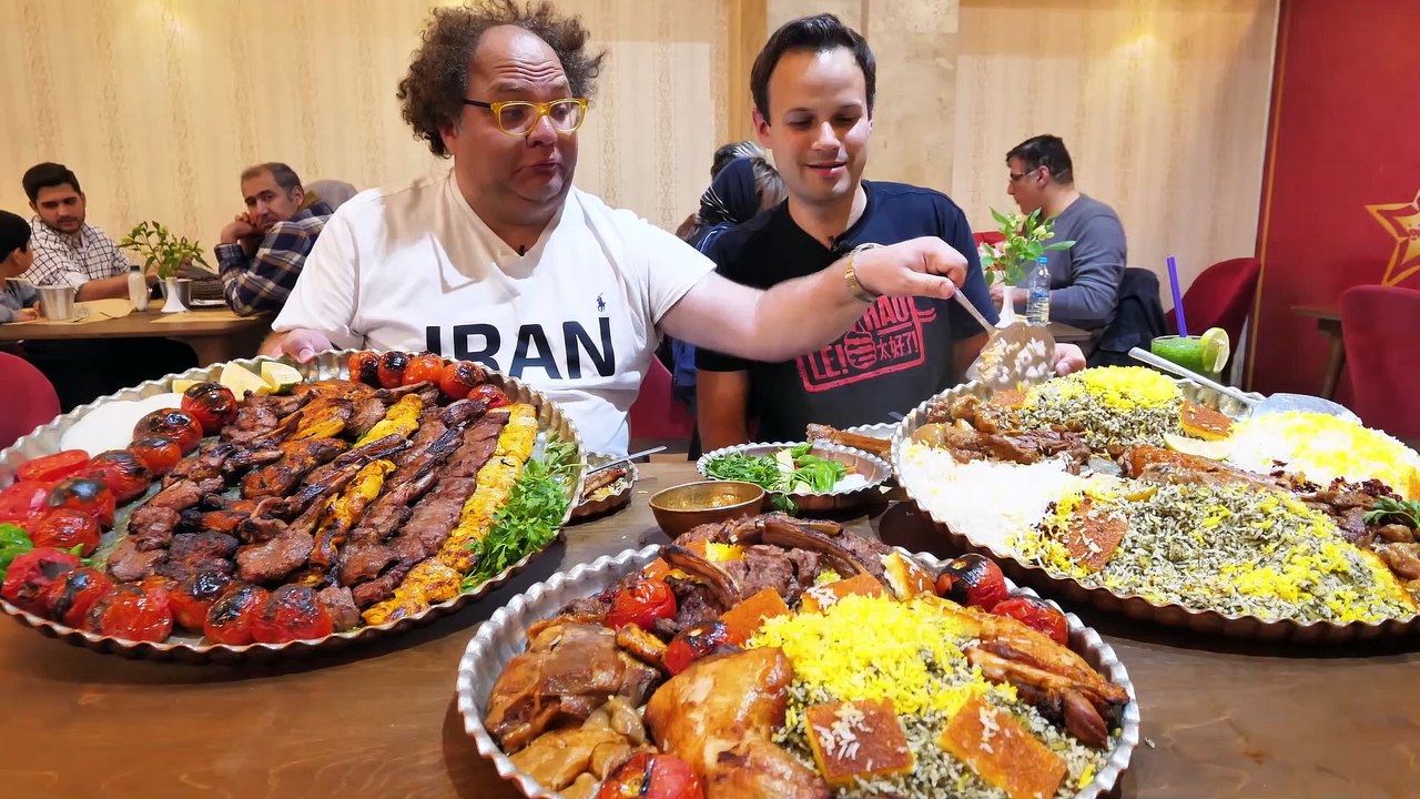 EXTREME Iran Street Food Tour in Tehran, Iran! 500 KG LAMB PLATE + 7 INSANE Street Food in Iran!