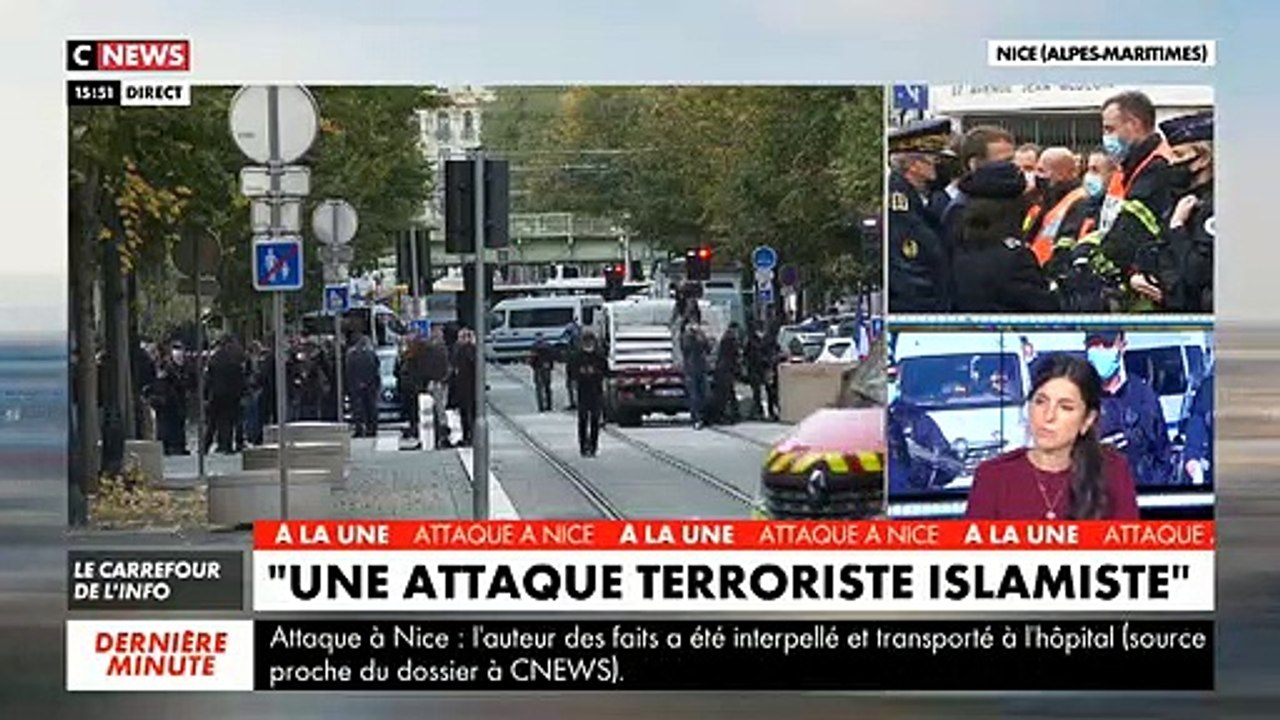 Attaque à Nice - Regardez les images de l’intervention policière ce matin à la basilique Notre-Dame pour neutraliser le suspect - VIDEO