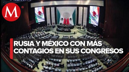 Contagios de coronavirus en el congreso mexicano