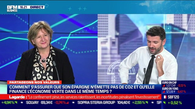 Partageons nos valeurs : Comment s'assurer que son épargne n'émette pas de CO2 et qu'elle finance l'économie verte dans le même temps ? par Anne-Catherine Husson-Traore - 29/10