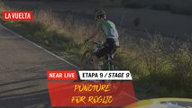 Puncture for Roglic / Crevaison de Roglic - Étape 9 / Stage 9 | La Vuelta 20