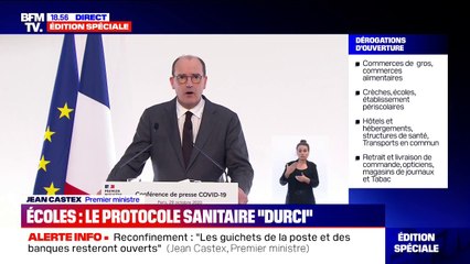 Jean Castex: "Toutes les entreprises qui ne sont pas fermées administrativement doivent pouvoir continuer à fonctionner le plus normalement possible"