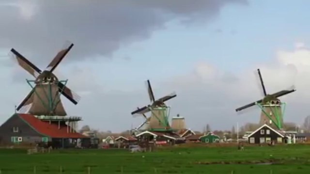 Interior de un molino holandés