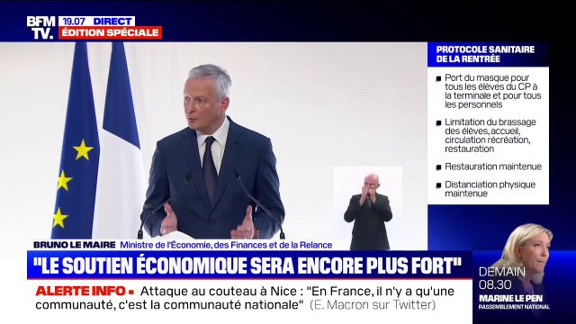 Bruno Le Maire: Le fonds de solidarité sera réactivé pour toutes les entreprises, sans exception, et massivement renforcé pour la durée du confinement
