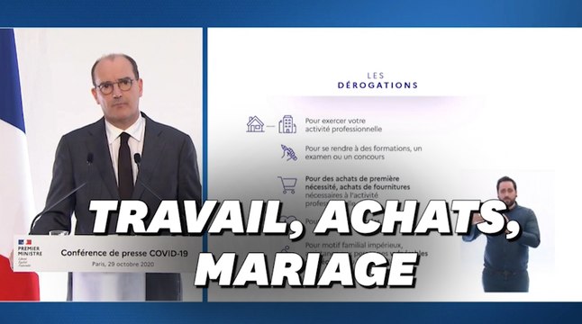 Reconfinement : Castex annonce toutes les dérogations