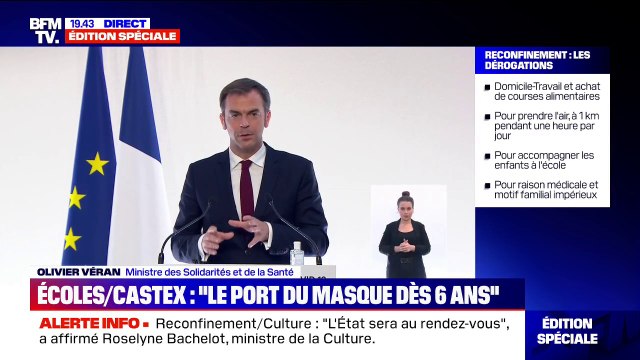 Olivier Véran: Si nous sommes solidaires (…) nous pouvons réussir à faire baisser rapidement le nombre de cas