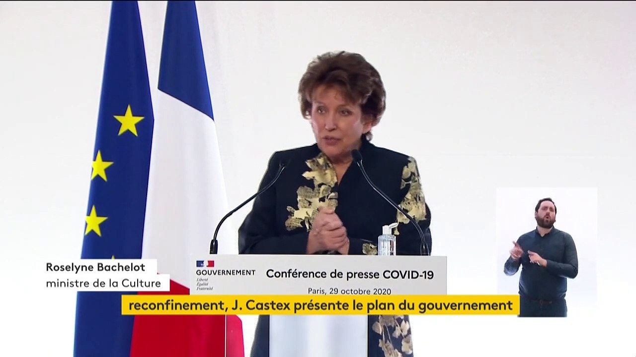 Musées, théâtres, cinémas... "Tous les lieux culturels qui reçoivent du public seront fermés" pendant le confinement, rappelle la ministre de la Culture