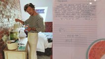 Harry Styles Fed a Fan's Fish and Left Her a Note After His Car Broke Down Outside Her House