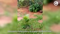 Internauta registra chuva de granizo em Muniz Freire