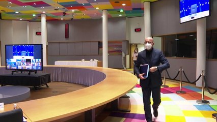 Líderes da UE discutem resposta à pandemia