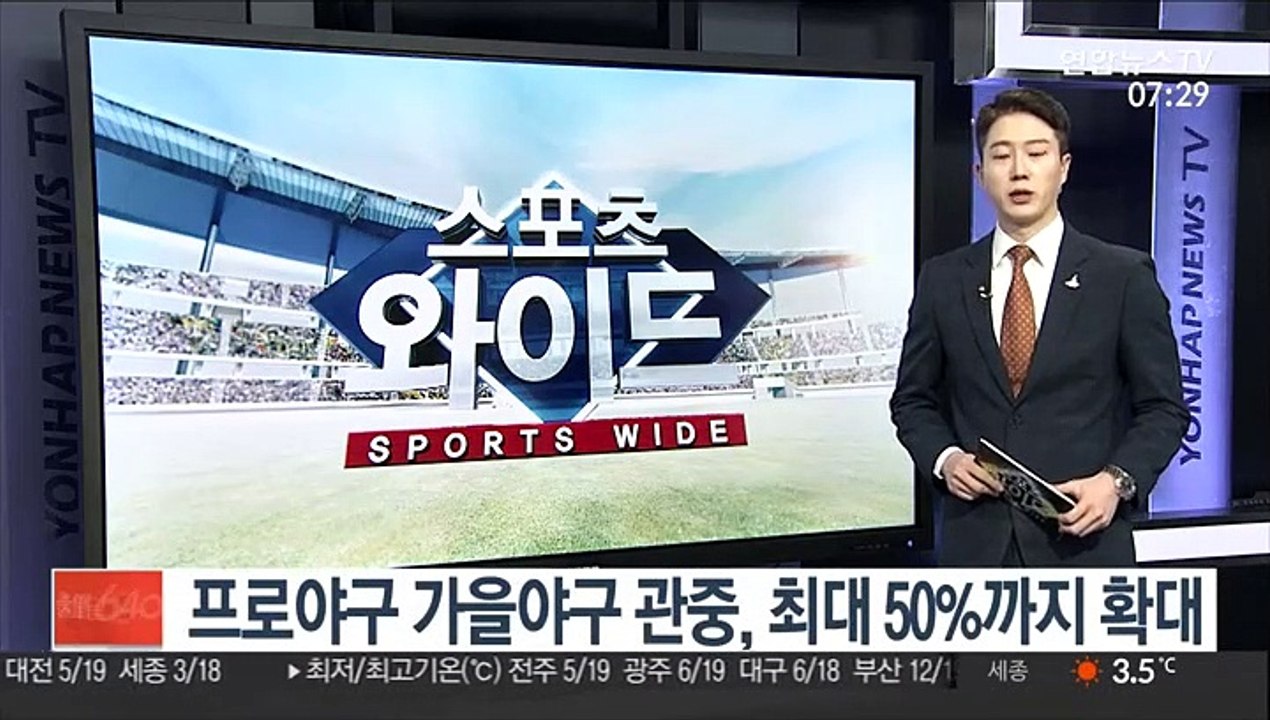 프로야구 가을야구 관중, 최대 50%까지 확대