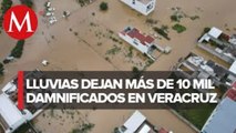 Lluvias dejan más de 10 mil damnificados en Veracruz
