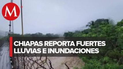 Lluvias afectan 5 municipios de Chiapas