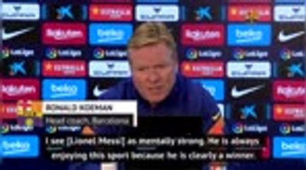 Download Video: Messi is 100 per cent focused for Barcelona - Koeman