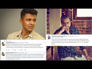 கார்த்திக் நரேன் கேள்விக்கு  கெளதம் மேனன் பதில்? - 'நரகாசூரன்' சர்ச்சை #VikatanExclusive