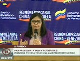 Delcy Rodríguez: Ley Antibloqueo protege y fortalece la alianza estratégica China-Venezuela
