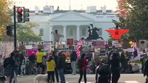 US Elections: Scene outside the White House as Biden on cusp of presidency