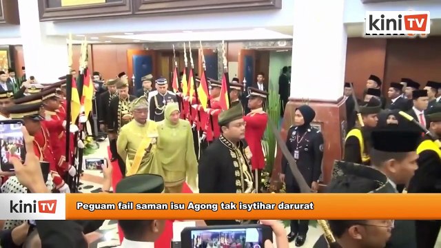 Peguam fail saman isu Agong tak isytihar darurat