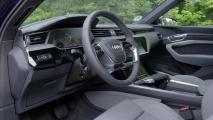 Audi e-tron S Sportback Interior Design in Navarra blue