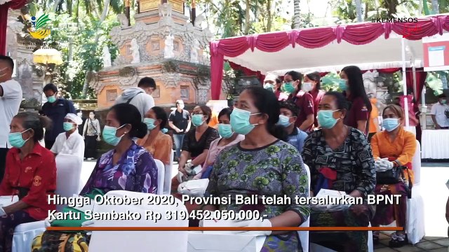 Kemensos Salurkan Bansos Tunai Tahap 7 di Kabupaten Badung, Bali