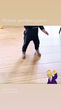 Maggy, la fille d'Alizée, fait ses premiers pas sur Instagram. Le 30 octobre 2020.