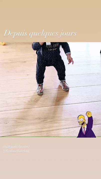 Maggy, la fille d'Alizée, fait ses premiers pas sur Instagram. Le 30 octobre 2020.