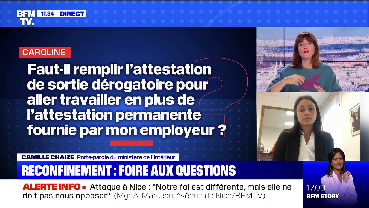 Travail, courses, écoles, célébrations de la Toussaint : BFMTV répond à vos questions sur les attestations