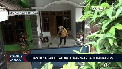 Bidan Desa Tak Lelah Ingatkan Warga Terapkan 3M