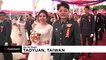 Mass military wedding in Taiwan includes two same-sex couples
