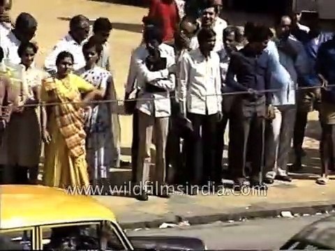 Bombay city from 1980's - archival footage of Mumbai