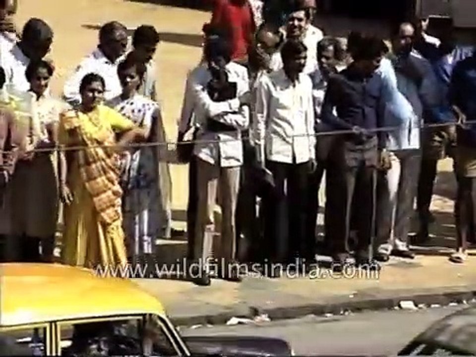 Bombay city from 1980's - archival footage of Mumbai