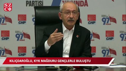 Kemal Kılıçdaroğlu KYK mağduru gençlerle buluştu