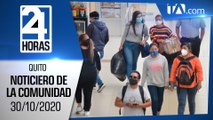 Noticias Ecuador: Noticiero 24 Horas, 30/10/2020 (De la Comunidad Primera Emisión)