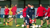 Entrenamiento de Osasuna en Tajonar a 24 horas de recibir al Atlético de Madrid en El Sadar
