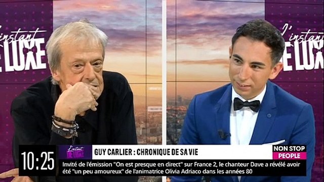 Guy Carlier évoque son fils Raphaël, plus connu sous le nom de Carlito, dans l'émisssion Jordan de Luxe diffusée sur Non Stop People.