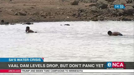 Vaal dam levels drop