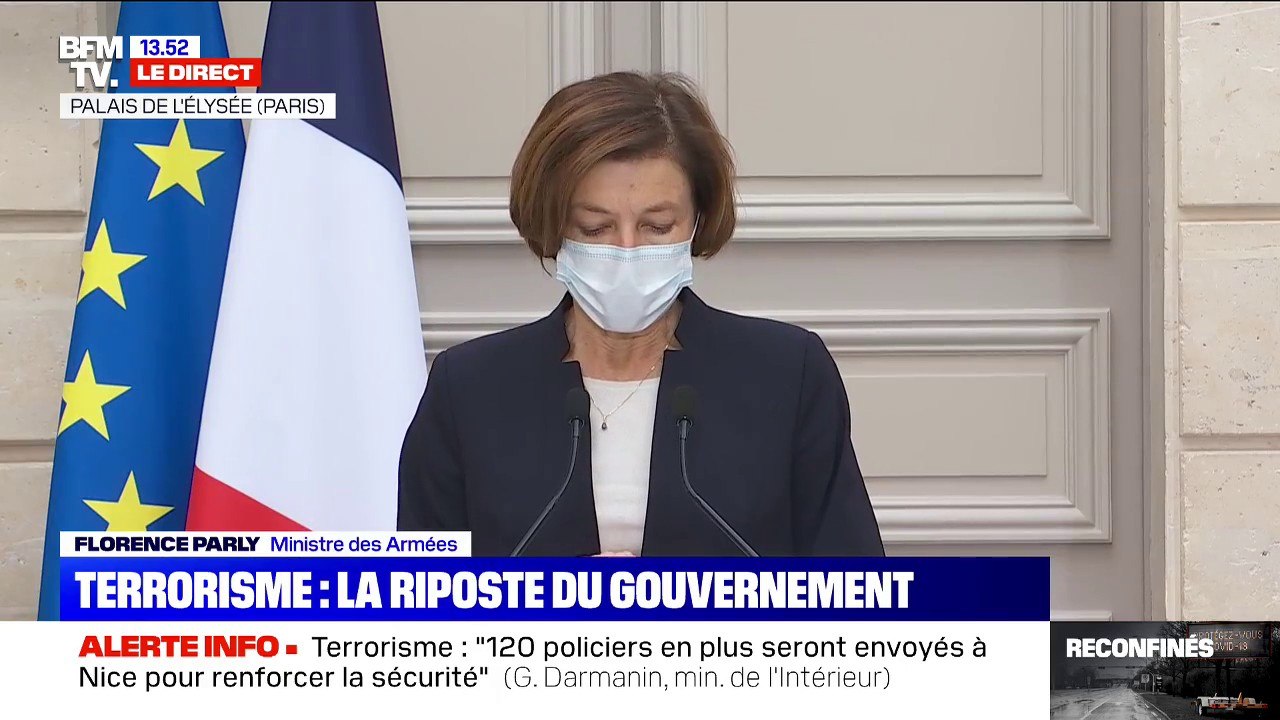 Florence Parly sur le déploiement des militaires: "Une attention particulière sera apportée aux lieux de culte et aux écoles"