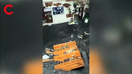 İzmir'de korkunç anlar ; O anlar saniye saniye kamerada