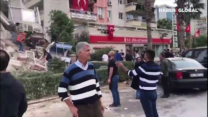 Depremden sonra ilk görüntüler...