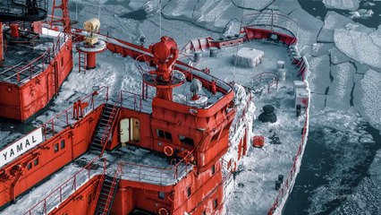 75 000 h.p. The Biggest Nuclear Icebreaker -- 75 000 л.с. Атомный Ледокол Ямал