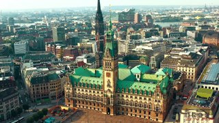 Hamburg, Germany  - by drone [4K]
