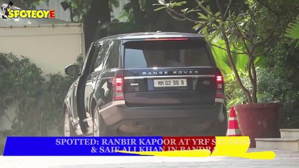 Spotted- Ranbir Kapoor at YRF Studios & Saif Ali Khan in Bandra _ SpotboyE