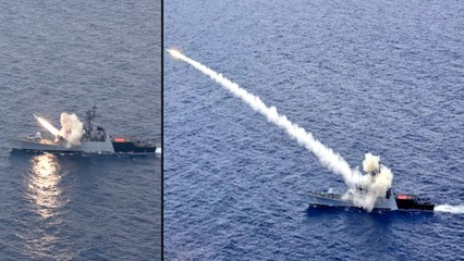 #Watch : INS Kora Anti-Ship Missile ప్రయోగం సక్సస్.. గ‌రిష్ట దూరంలో ఉన్న టార్గెట్‌ చిత్తు చిత్తు!