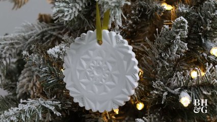 Stamped Clay Christmas Ornaments