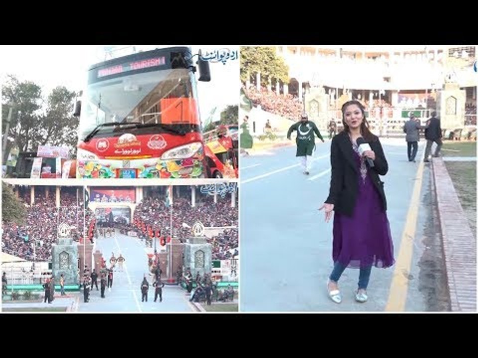 Sightseeing Bus to Wagah Border Lahore, Watch Parade of Pakistan & India